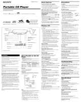 Sony D-NE050 User manual