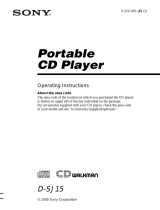 Sony D-SJ15 User manual