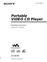 Sony D-VE45 User manual
