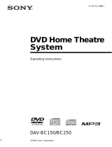 Sony DAV-BC150 User manual