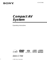 Sony HCD-C700 - Tuner Cd Player User manual