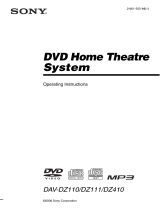 Sony DAV-DZ110 User manual