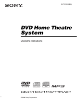 Sony DAV-DZ119 User manual