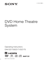 Sony DAV-DZ175 User manual
