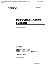 Sony DAV-DZ250M User manual