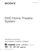 Sony DAV-DZ380W User manual