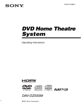 Sony DAV-DZ555M User manual