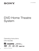 Sony DAV-HDZ485 User manual