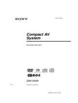 Sony DAV-S400 User manual