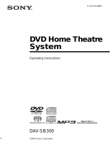 Sony DAV-SB300 User manual