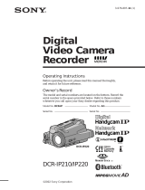 Sony DCR-IP220 User manual
