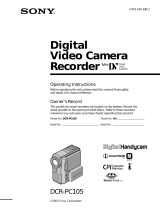 Sony DCR-PC105 User manual