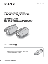 Sony DCR-SR300 User manual