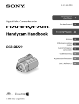 Sony DCR-SR220D User manual