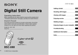 Sony Cyber Shot DSC-U60 User manual