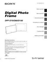 Sony DPF-D70 User manual