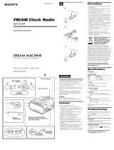Sony ICF ICF-C318 User manual