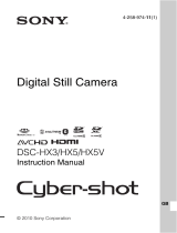 Sony HX5 User manual