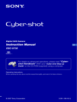 Sony Cyber Shot DSC-S730 User manual