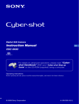 Sony Cyber Shot DSC-S930 User manual