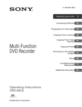 Sony DVDirect VRD-MC6 User manual