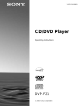 Sony DVP-F21 User manual
