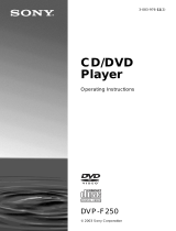 Sony DVP-F250 User manual