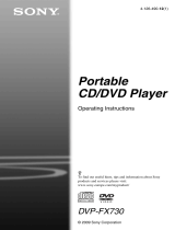 Sony DVP-FX730 User manual