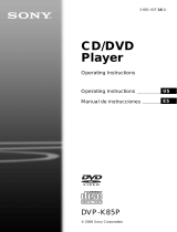 Sony DVP-K85P User manual