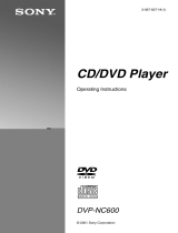 Sony DVP-NC600 User manual