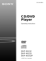 Sony DVP-NS33 User manual
