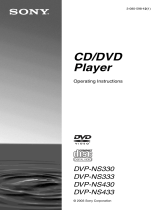 Sony DVP-NS330 User manual