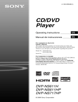 Sony DVP-NS611H User manual