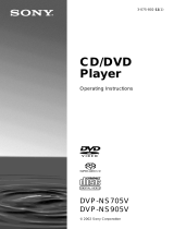 Sony DVP-NS905V User manual
