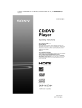 Sony DVP-NS70H User manual