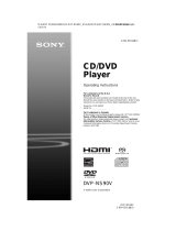 Sony DVP-NS90V User manual