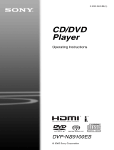Sony DVP-NS9100ES User manual