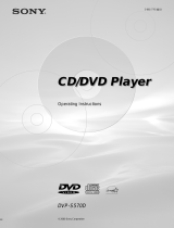 Sony DVP-S570D User manual
