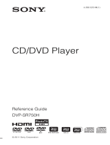 Sony DVP-SR750H User manual