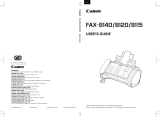 Sony FAX-B140 User manual