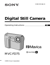 Sony FDMAVICA MVC-FD75 User manual