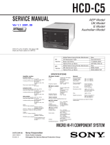 Sony HCD-C5 User manual