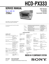 Sony HCD-PX333 User manual