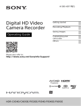 Sony HDR-CX540 User manual