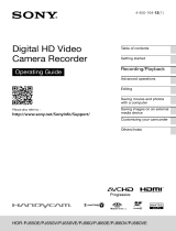 Sony HDR-PJ650E User manual