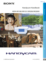 Sony HDR-XR101 User manual