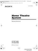 Sony HT-SF1000 User manual