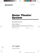 Sony HT-1750DP User manual