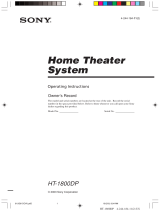 Sony HT-1800DP User manual