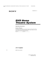 Sony HT-7100DH User manual
